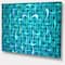 Designart - Turquoise Watercolor Fractal Pattern - Abstract Art on Canvas